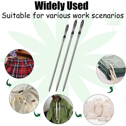 Drawstring Threader Tool Elastic Eyelet Jackets Sweatpants Hoodies DIY Threading