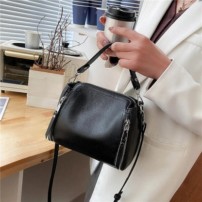 2023 Handbag Genuine Leather Shoulder Crossbody Bags Natural Cowhide Female