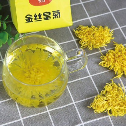 50pcs Chinese Blooming Tea Golden Chrysanthemum Dried Flower Tea for Weight Lose