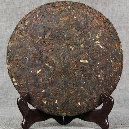 357g Menghai Glutinous Rice Fragrant Ripe Puer Tea Top Qi Zi Bing Shu Puerh Tea