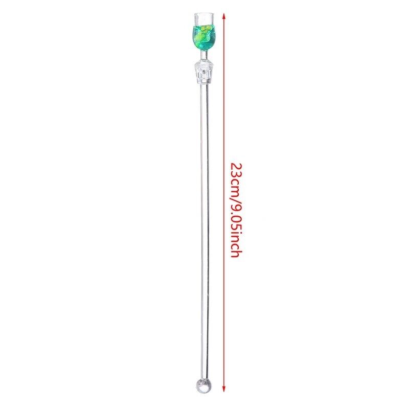 Cocktail Stirrer 5Pcs Acrylic Coffee Mixer Beverage Stick Blender Bar Tools 23cm