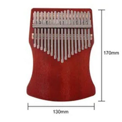 Professional 17 Key Mahogany Kalimba Thumb Finger Piano Mbira Musical Instrument