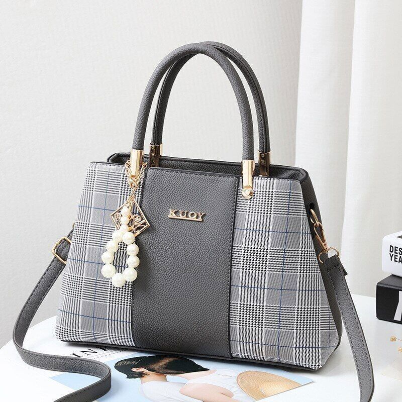Women Handbag Ladies Embossed Shoulder Bag Ladies Bag Hairball Bag