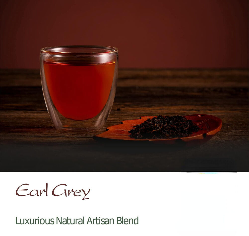 Earl Grey Bergamot Black Tea - Premium Breakfast Tea with Real Bergamot Oil 250g