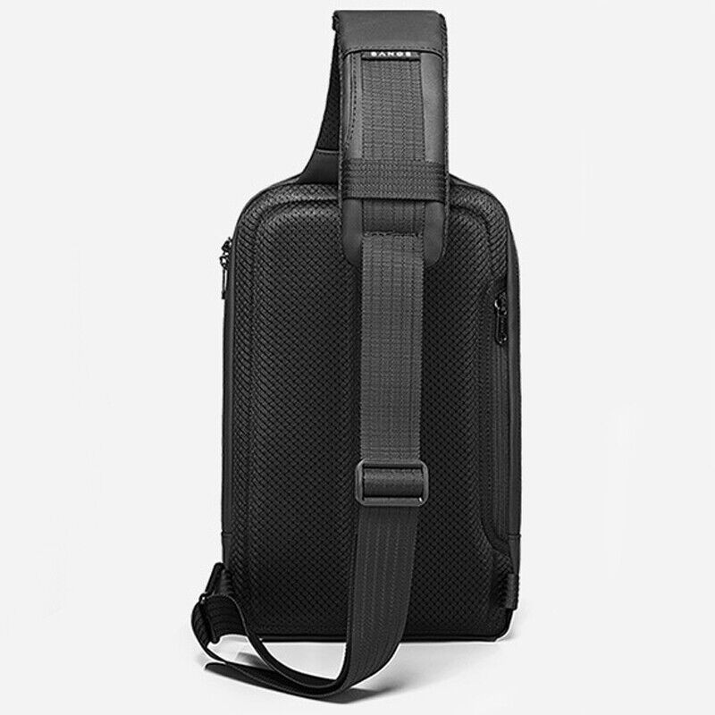 Sling Backpack Oxford cloth Waterproof Crossbody Shoulder Sport Bag USB Port