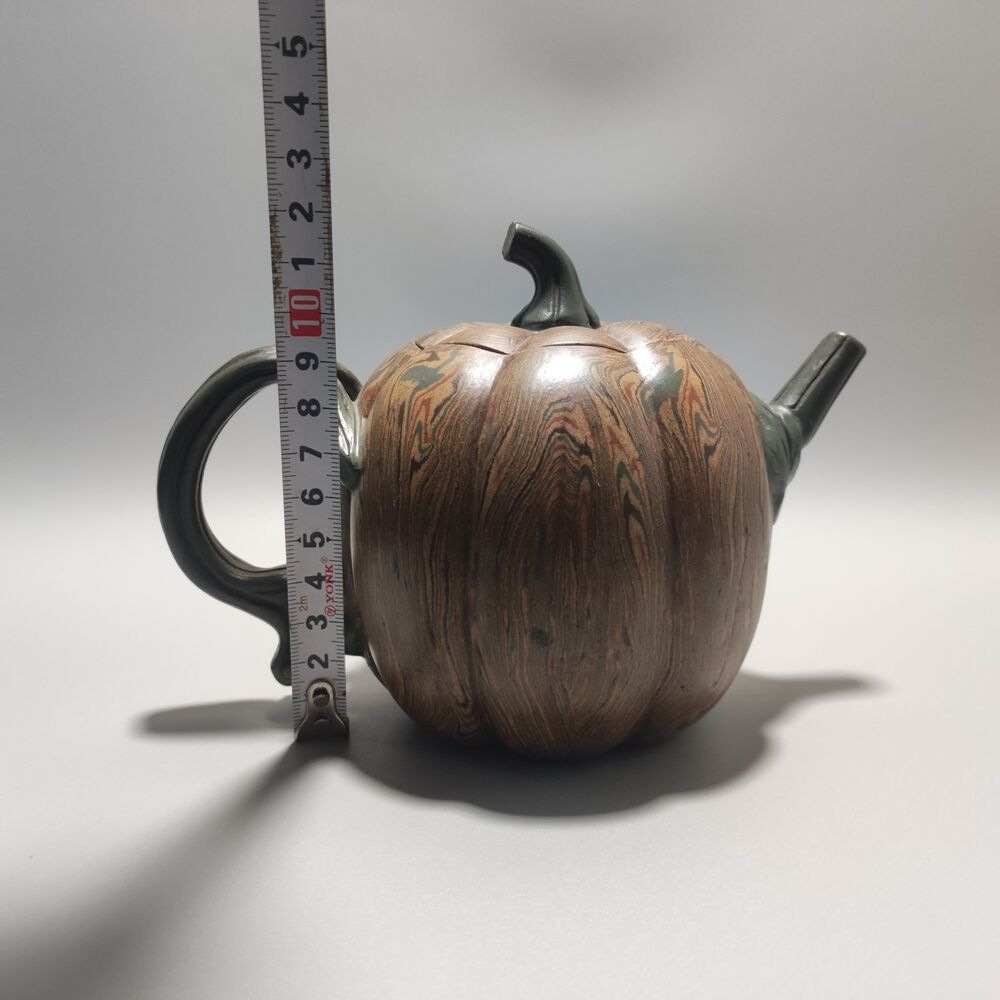Vintage Chinese Yixing Purple Clay Teapot Zisha Ceremony Ceramic Pumpkin Tea Set