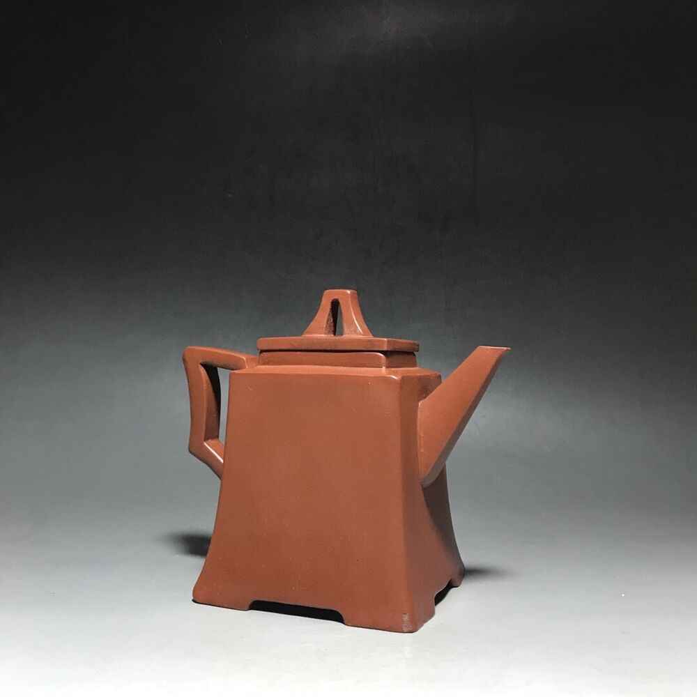 vintage chinese yixing purple clay teapot zisha ceremony carving Collectible art