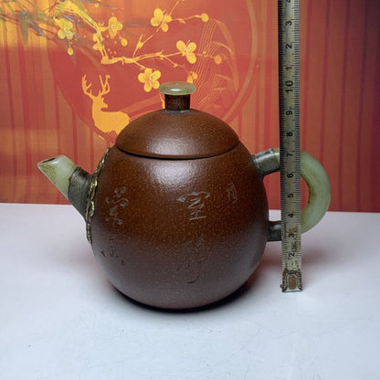 Vintage Chinese Yixing Purple Clay Teapot Zisha Ceremony Nice Teaware Collector