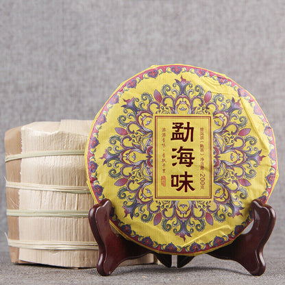200g Classic Pu-Erh Tea Yunnan Menghai Ripe Pu'er Tea Cake Chinese -