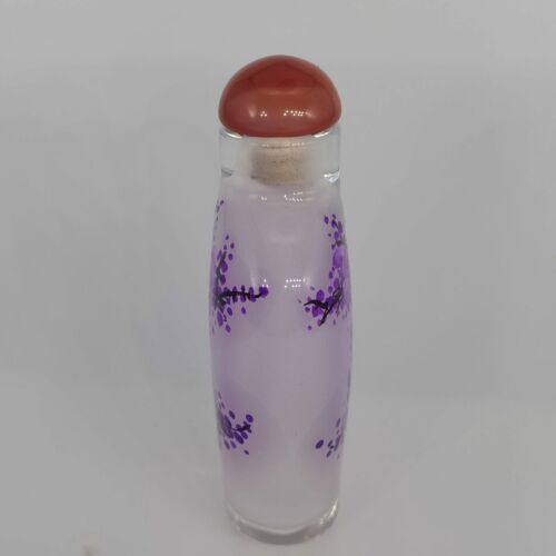 Chinese Old Beijing Glaze Inside Painting Painted Exquisite Pattern Snuff Bottle