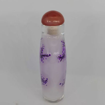 Chinese Old Beijing Glaze Inside Painting Painted Exquisite Pattern Snuff Bottle