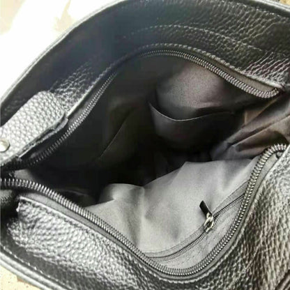 100% Genuine Leather Men's Embossing Business 8" Sling Shoulder/Messenger Bag