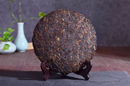 357g云南普洱茶熟茶 饼茶 357g Yunnan Pu'er Tea Ripe Tea Cake Tea Health Drink