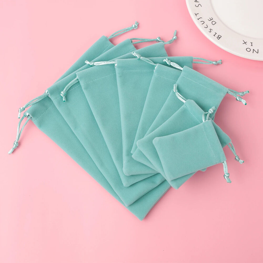Jewelry Pouches 5Pcs Velvet Gift Packing Drawstring For Wedding Party Candy Bags