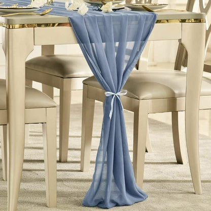 Wedding Table Runner 70x500cm Polyester Flowing Romantic Dusty Rose Party Decors
