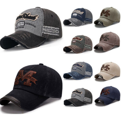 Adjustable Unisex Baseball Cap Hip Hop Caps Letters Cap Peaked Cap Sun Hat