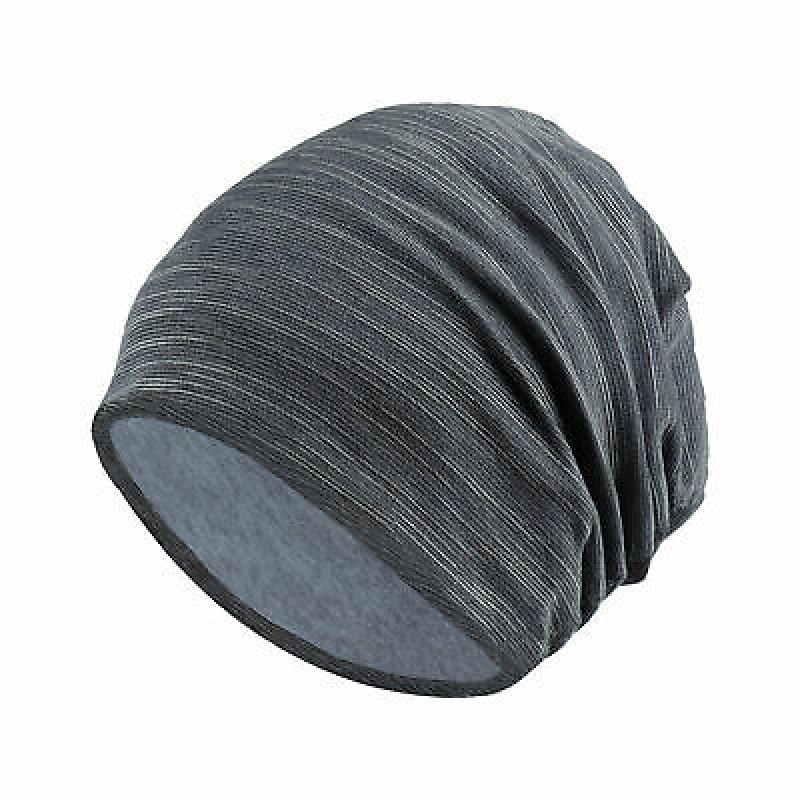 Baggy Men Hat Bonnet Thin Stretch Breathable Gift Summer Slouch Solid Beanie Cap