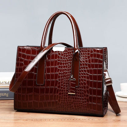 Luxury Bags Crocodile Pattern Shoulder Bag Synthetic Leather Woman Bag Accessory