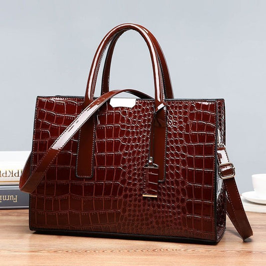 Luxury Bags Crocodile Pattern Shoulder Bag Synthetic Leather Woman Bag Accessory