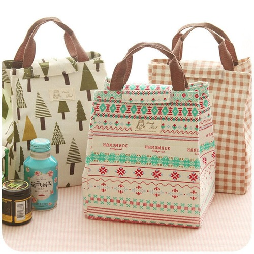 Box Bag Female Picnic Lunch Bags for Women Kids Men Cooler Tote Bag