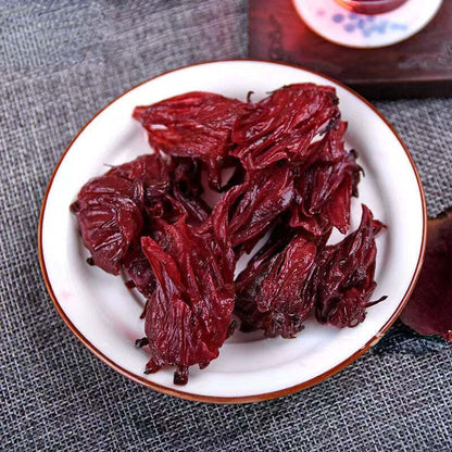 200g Rose Tea Cake Yunnan Specialties Flower Tea Chinese Organic Roselle Red Tea
