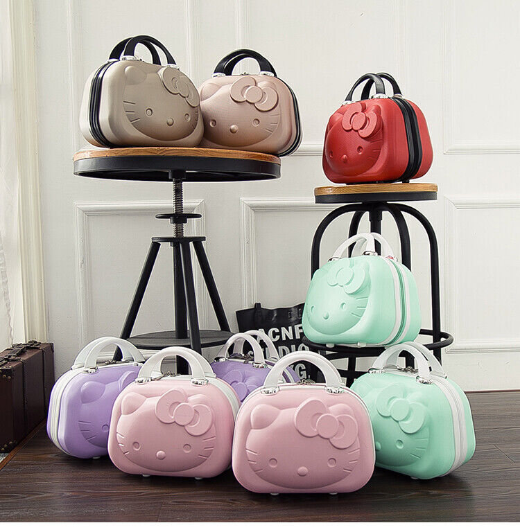 14 Inch Hello Kitty Cosmetic Case Box Beauty Makeup Bag Organizer Cartoon Hellok