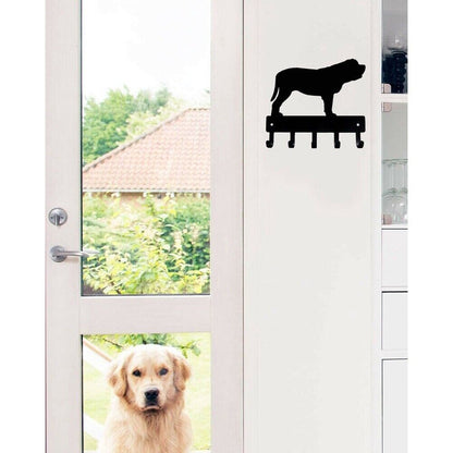 Mastiff Dog Key Rack Hanger Wall Hook Up Crafts Home Metal Pendant Wall Art
