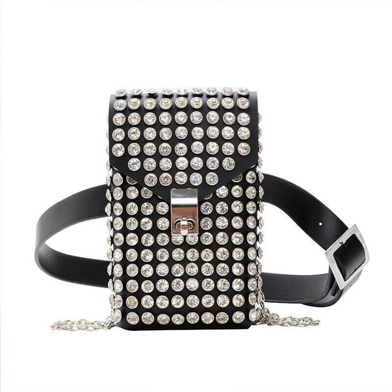 Diamonds Mini Bags Women Mobile Phone Bag Crossbody Bag Coin Ladies Wallet