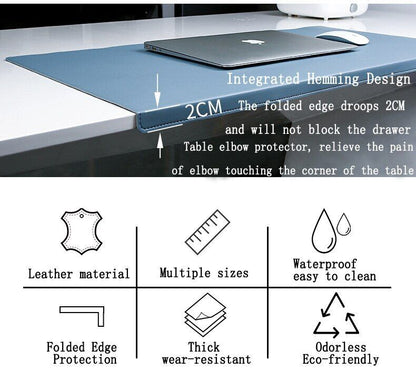 Desk Mat Folding Elbow Wrist Guard Leather Table Gaming Mouse Pad Laptop Cushion