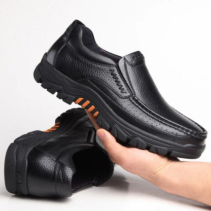 Spring Autumn Genuine Leather Shoes Men's Loafers Male Footwear Rubber