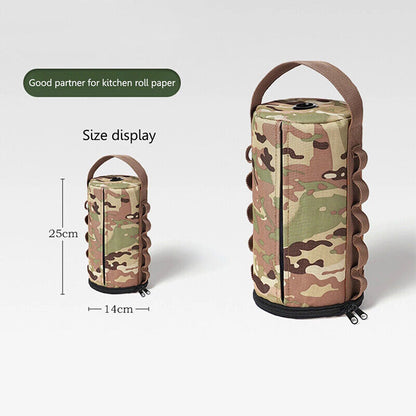 Outdoor Camping Portable Tissue Case Box Storage Bag Paper Towel Storage Case