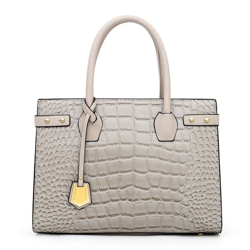 Women's PU Leather Crocodile HandbagS Sling Satchel Tote CrossBody Shoulder Bags