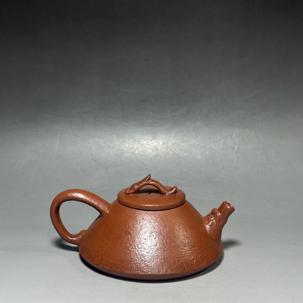 vintage chinese yixing purple clay teapot zisha ceremony carving Collectible art