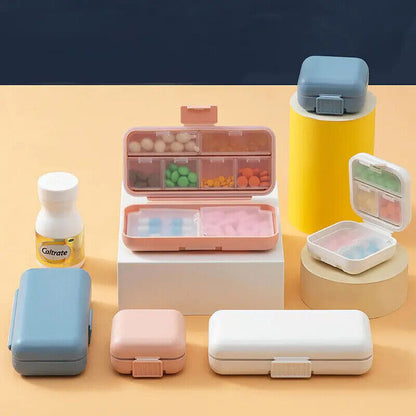 Pill Organizers 8-5 Grids Portable Moisture Proof Travel Medicine Box Container