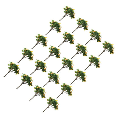 Mini Model Trees 20Pcs Train Railroad Micro Landscaping Layout Diorama Decor 7cm
