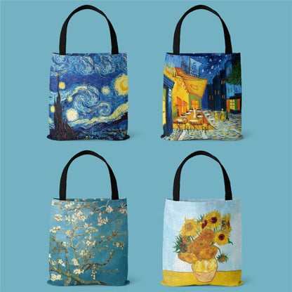 Harajuku Van Gogh Canvas Shoulder Bag Eco Shopping Bag Shopper Bag Tote Bag