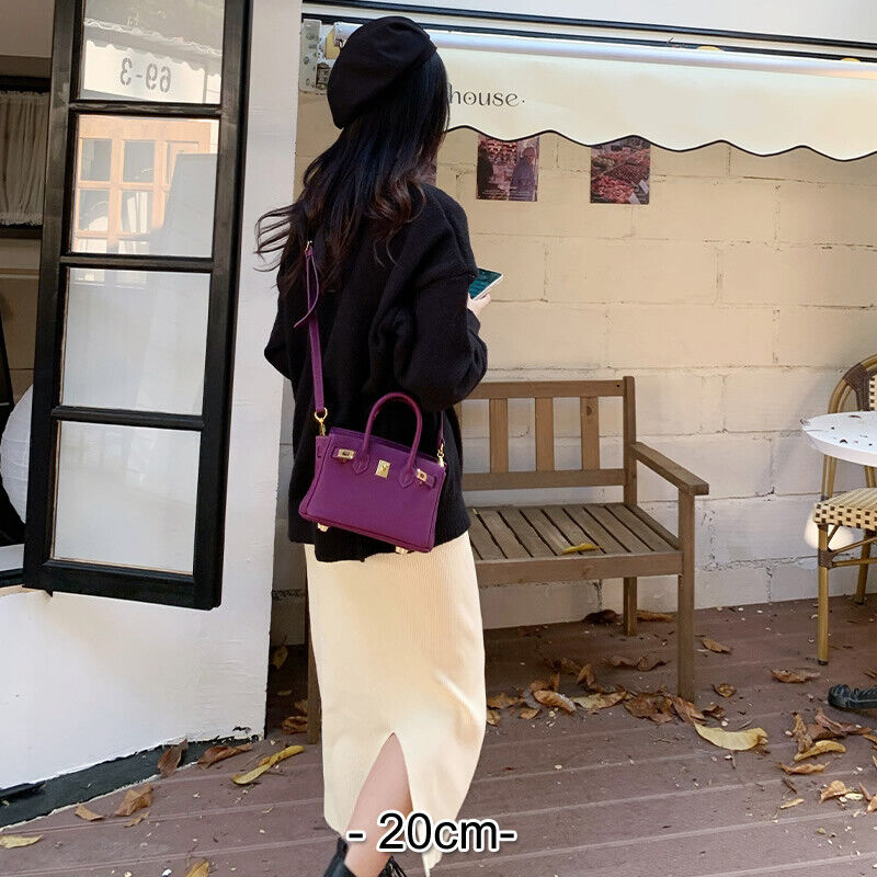 20/25/30cm Real Leather Flap Tote Shoulder bag Handbag Purse Fashion Briefcase
