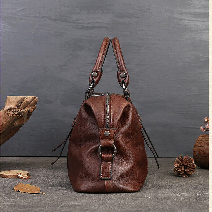 Luxury Women's Bag Retro Genuine Leather Handbag Tote Sling Shoulder Bag Hobo