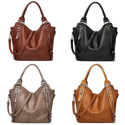 Handbag Bag Side Pockets Bag PU Leather Totes Shoulder Bags Ladies