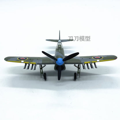 1:72 World War Ii British Typhoon Mk 1b Fighter Aircraft Model Display