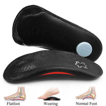 Women Men Shoe Insoles Leather Half/Full Pad Orthopedic Breathable Sole Inserts