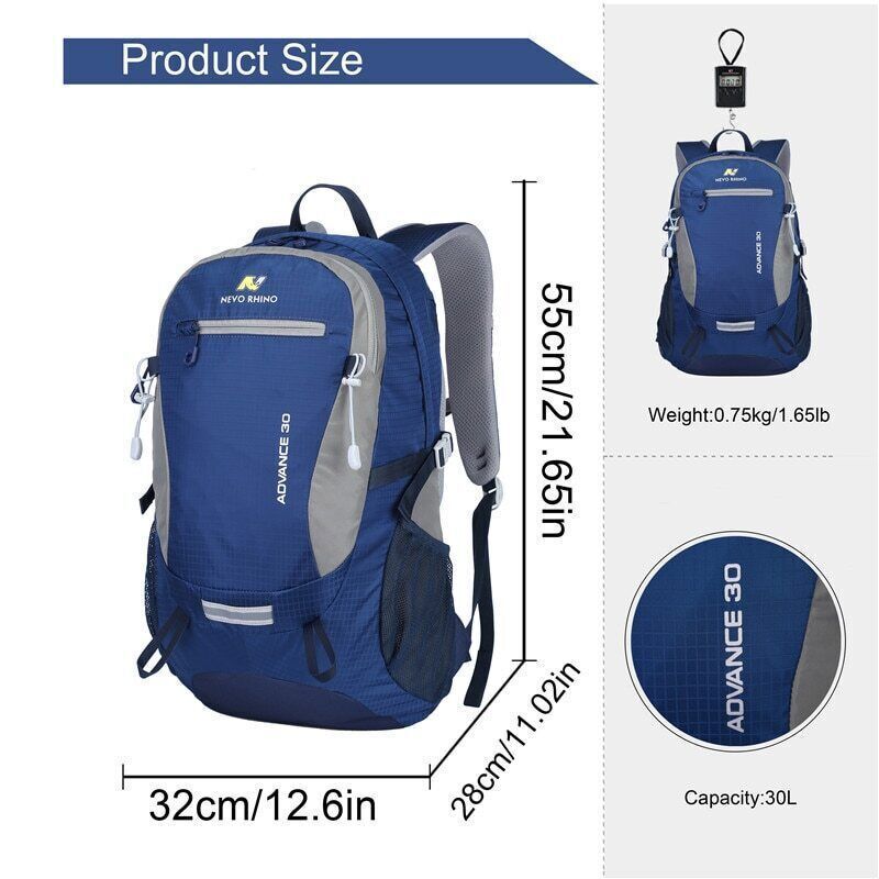 30L Men's Outdoor Backpack Sports Camping Bag Hiking School Bag Pack Women