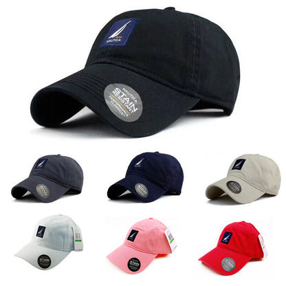 Hot Nautica Hat 100% Cotton Men's Unisex Sport Baseball Cap Adjustable Outdoor