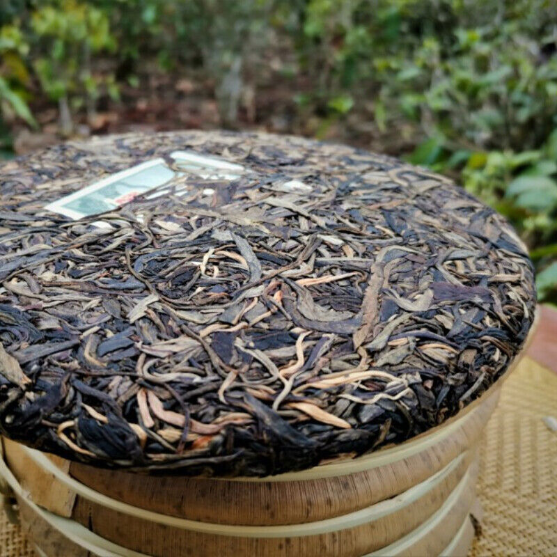 Original Gaoligong Mountain Pu'er Tea Green Tea Organic Aged Old Tea Cake357g-