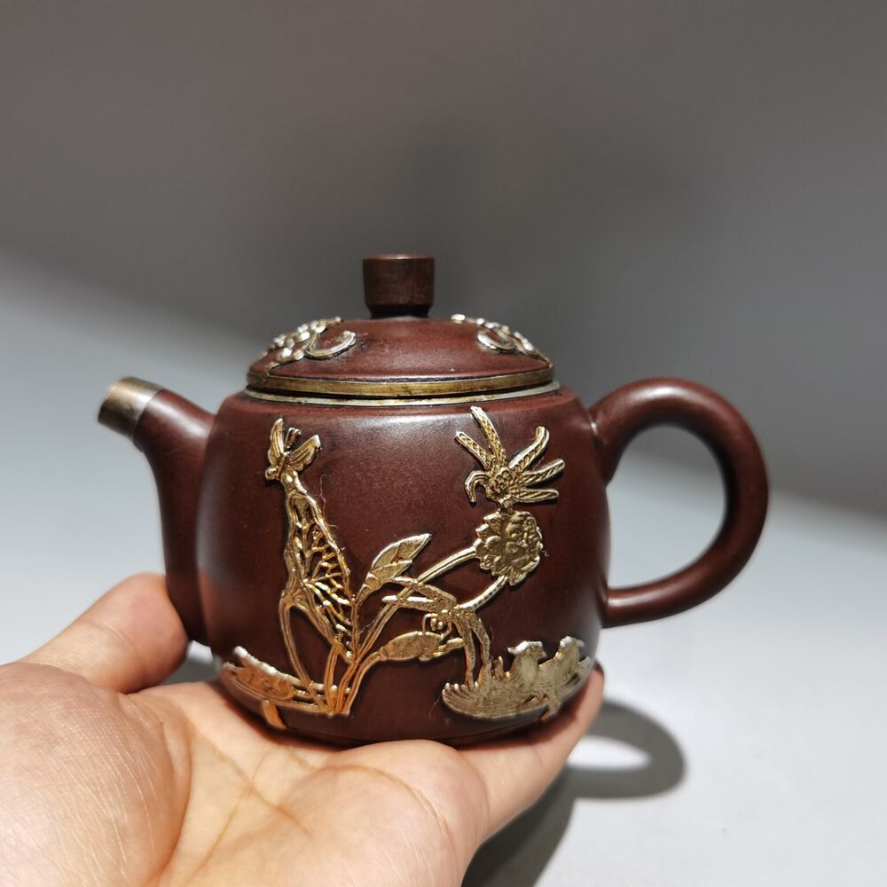 vintage chinese yixing purple clay teapot zisha ceremony teaware collection rare