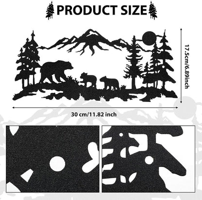 Metal Wall Art Decor Laser Cut Deer or Bear Signs for Cabin Decor Hunting Decor