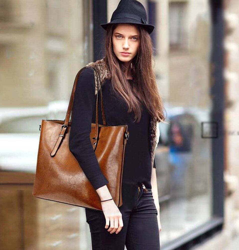 Ladies Fashion Leather Handbags Pouch Tote Shoulder Messenger Bags Purse Handbag