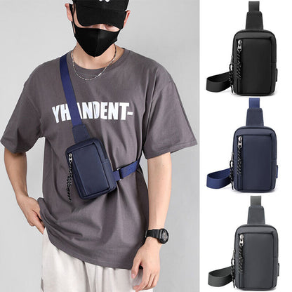 Men Women Unisex Sling Bag Chest Cross Body Travel Sport Shoulder Backpack Nylon