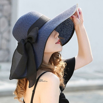 Beach Grass Hat Women Beach Summer Sun Hat Sun Holiday Sun Hat with Wide Brim