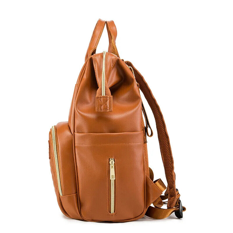 PU Mummy Bag Multi-function Maternity Package Mummy Backpack Stroller
